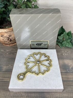 Baldwin Brass Rare Hearts Trivet 7081 New In Box American Museum Collection READ